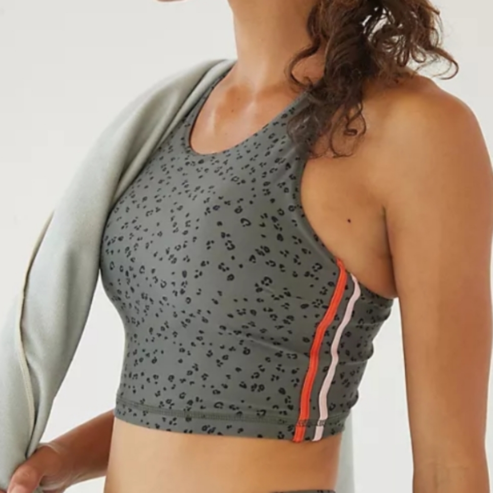 Anthropologie The Upside Leopard Sports Bra